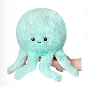 Squishable Mini Octopus Mint Plush Toy